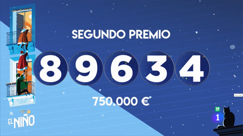 El 89.634 Segundo Premio de la Loter�a del Ni�o 2024