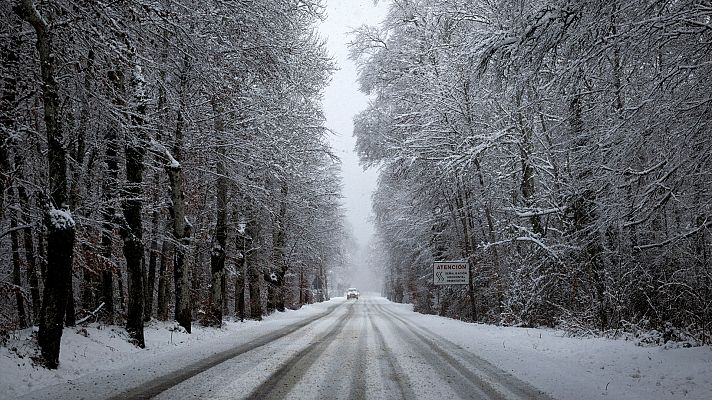 Lluvias en el Cantábrico oriental y nevadas en el Pirineo, Navarra y País Vasco