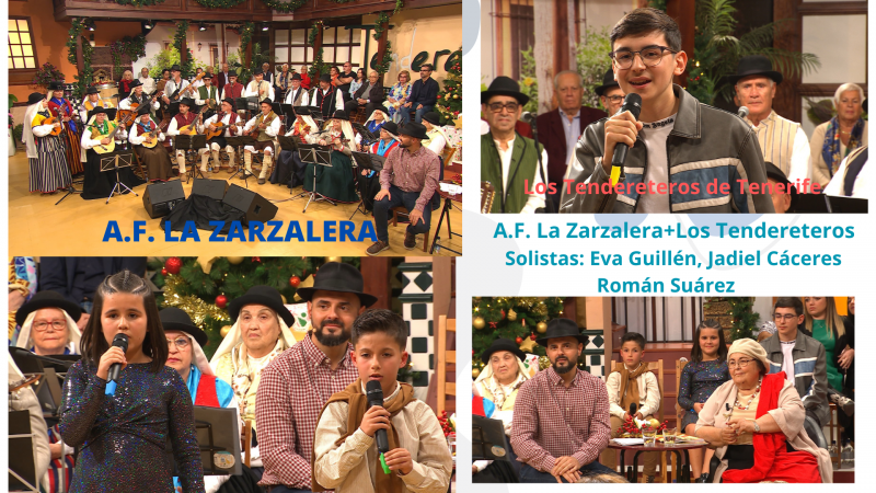 Tenderete - 07/01/2024  A.F. La Zarzalera + Los Tendereteros con solistas, Jadiel Cceres, Eva Guilln y Romn Surez. - Tenderete | Ver