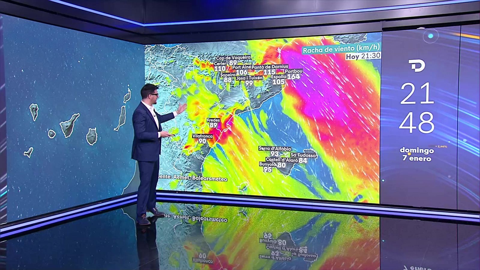 Precipitaciones localmente persistentes en el Cantábrico oriental. Nevadas en Pirineos,norte de la Ibérica, Navarra y País Vasco - ver ahora