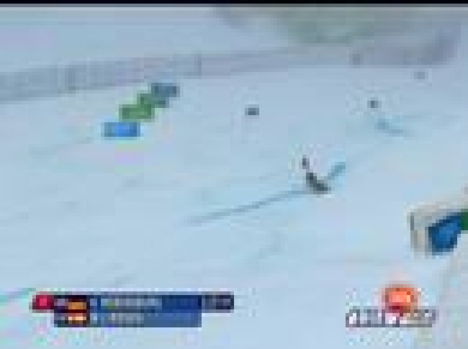 Discreto papel de las esquiadoras españolas en la segunda manga del gigante femenino.