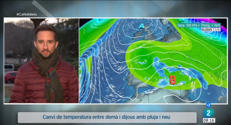 El temps - Dimarts hivernal i pendents de la pluja i la neu