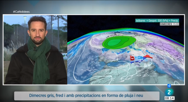 El temps - Dimecres fred, amb pluja i neu a cotes relativament baixes