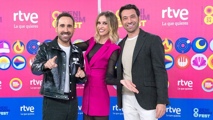 Entrevista con los presentadores del Benidorm Fest 2024