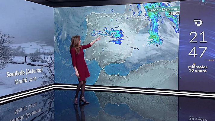 Acumulaciones significativas de nieve en montañas del centro y cuadrante nordeste, sin descartar nevadas en zonas más bajas aledañas