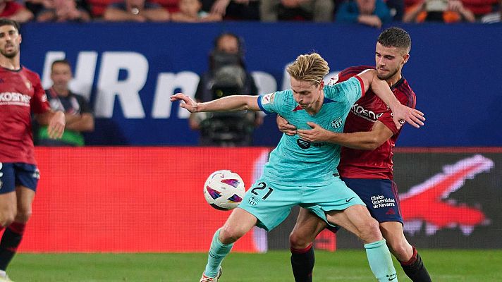 Osasuna se aferra a la garra para derrotar al Barça en la Supercopa