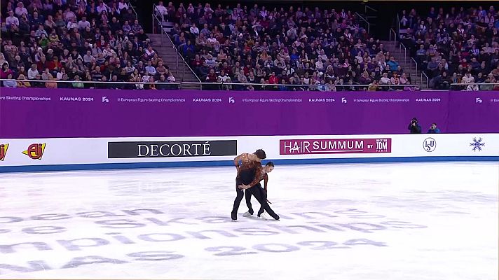 Patinaje sobre hielo - Campeonato de Europa. Libre Parejas Grupo 3 y 4