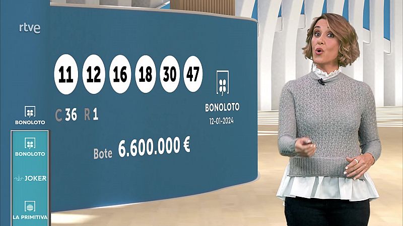 Sorteo de la Bonoloto y Euromillones del 12/01/2024 - ver ahora