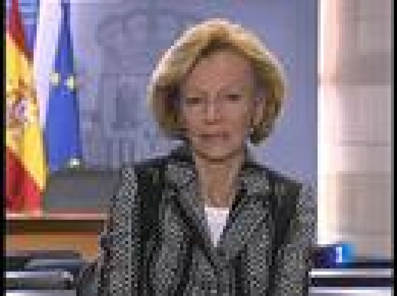 Elena Salgado ha sugerido en Televisión Española que la tensión fue menor dentro de la reunión que fuera | Ver