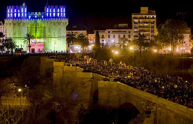 Primera mascletá en Valencia