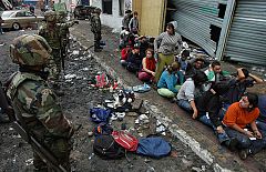 La presencia del ejército está siendo insuficiente para detener los pillajes en la ciudad