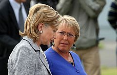 La presidenta Bachelet aplicará todo el rigor de la Ley contra los saqueadores