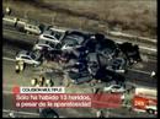  - Chocan 31 coches, sólo 13 heridos