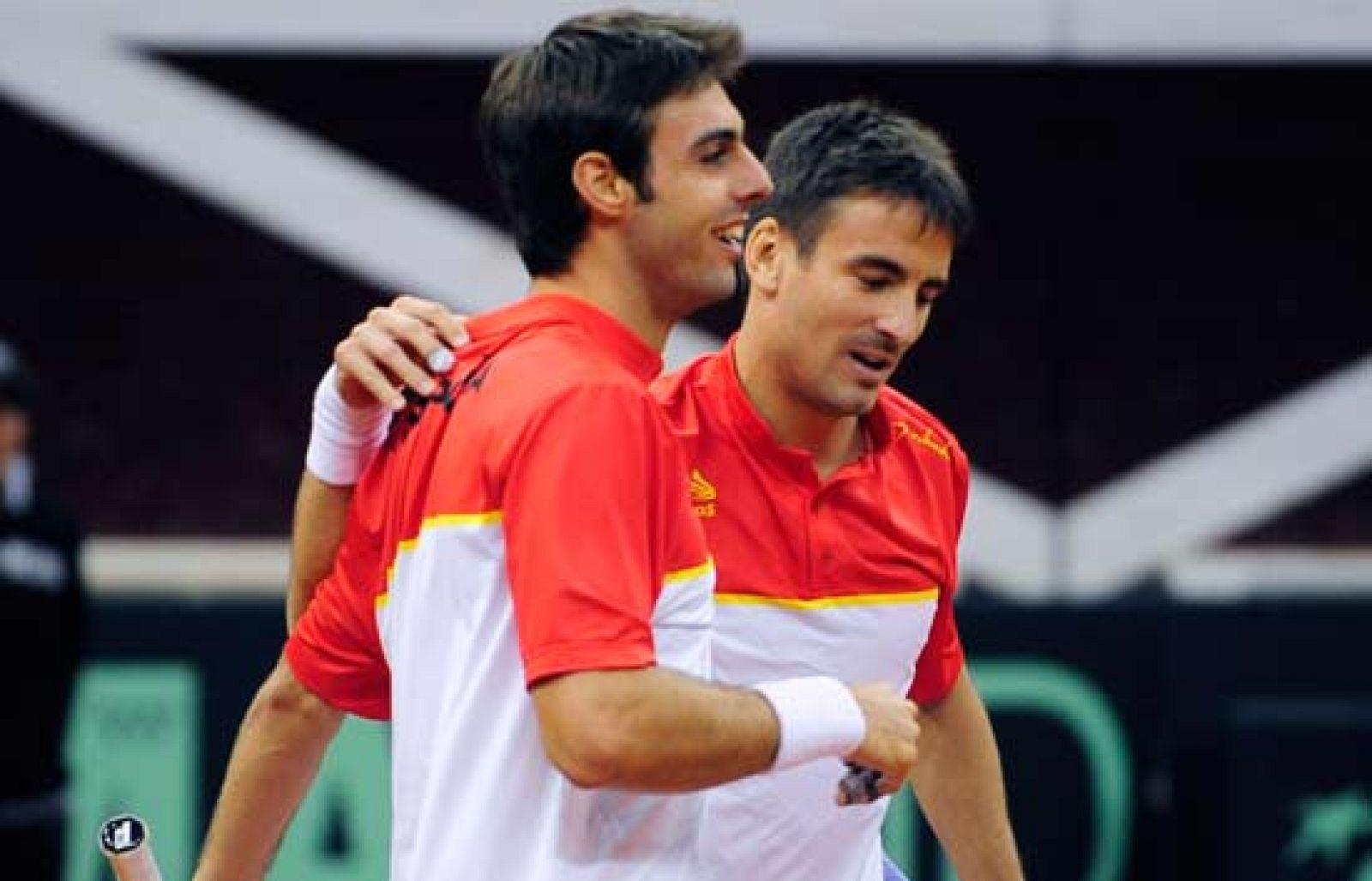 Marcel Granollers ha afirmado después de ganar el partido de dobles ante Suiza que el principal objetivo, además de ganar, era "disfrutar".  