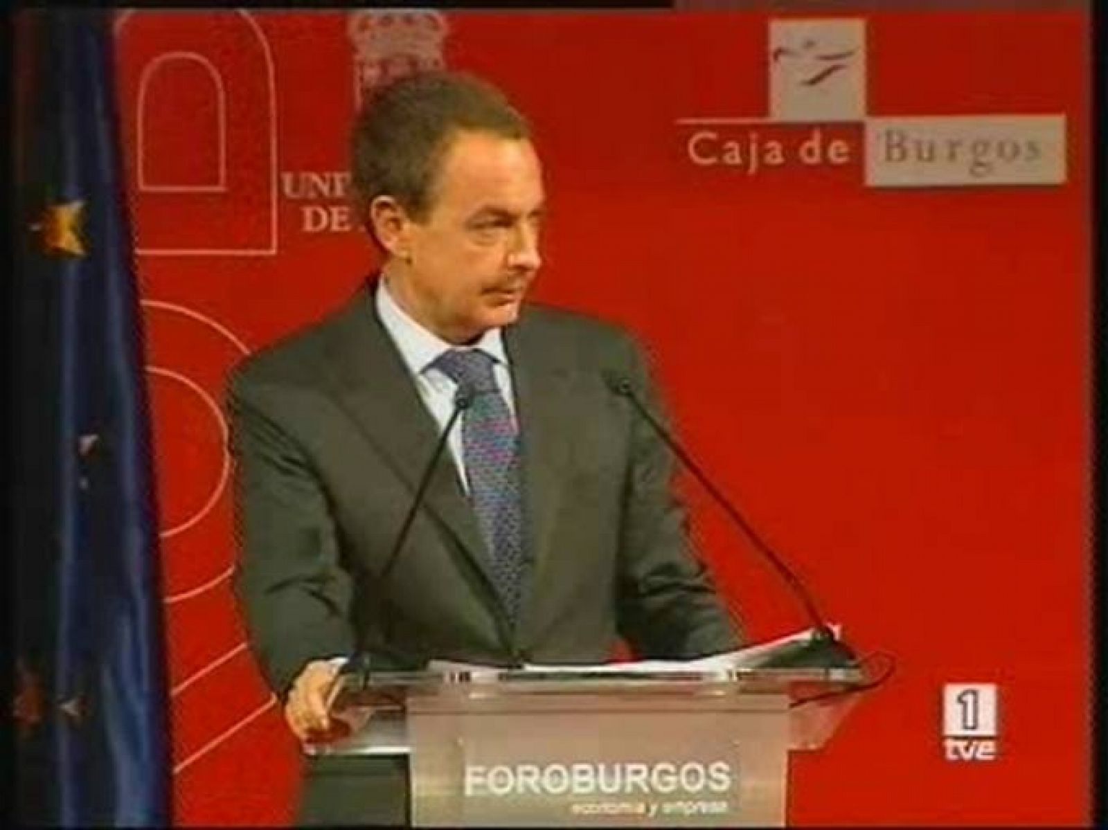 TD2 Zapatero defiende en Burgos la fortaleza económica de España