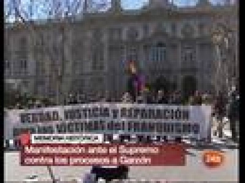  Manifestación ante el Tribunal Supremo en apoyo a Garzón