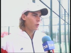 Rafa Nadal carga contra el presidente de la Federación de Tenis, Pedro Muñoz.