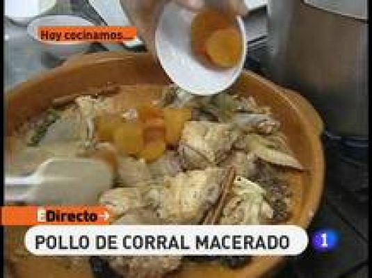 Pollo de corral macerado