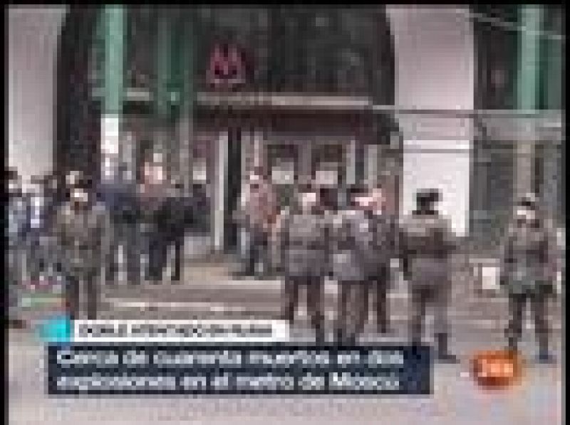 Primeras imágenes del doble atentado en el metro de Moscú