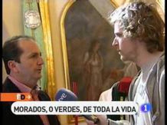 Verdes contra morados