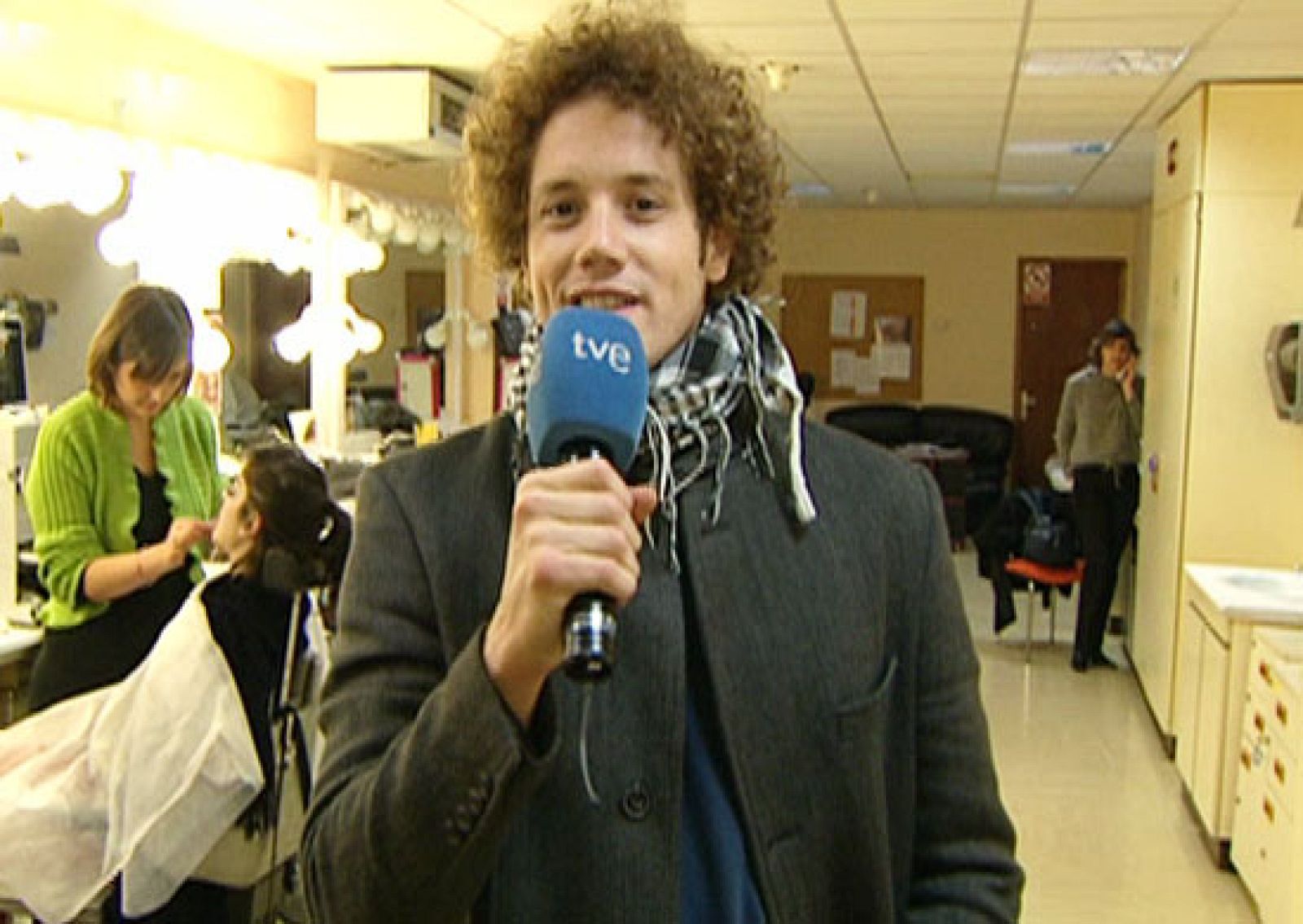 Eurovisión 2010 - Dani Diges entrevistador de TVE