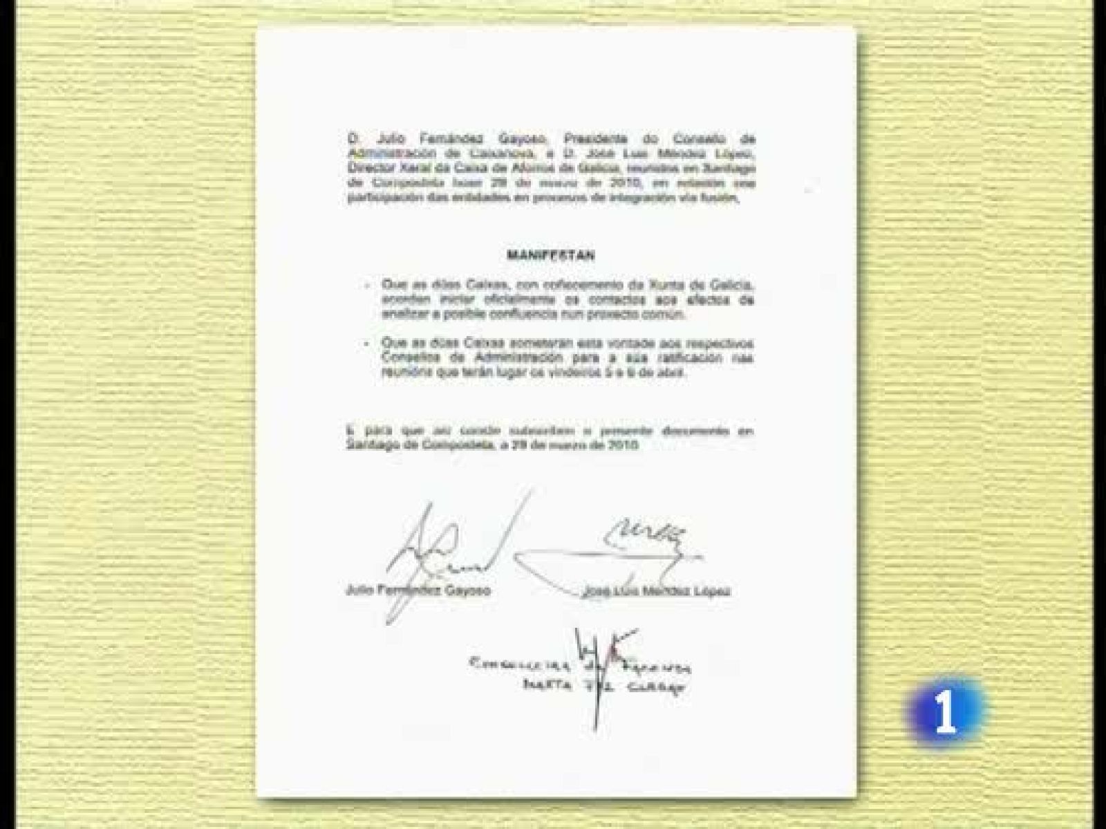 Caixa Galicia y Caixa Nova están un poco más cerca de la fusión | Ver