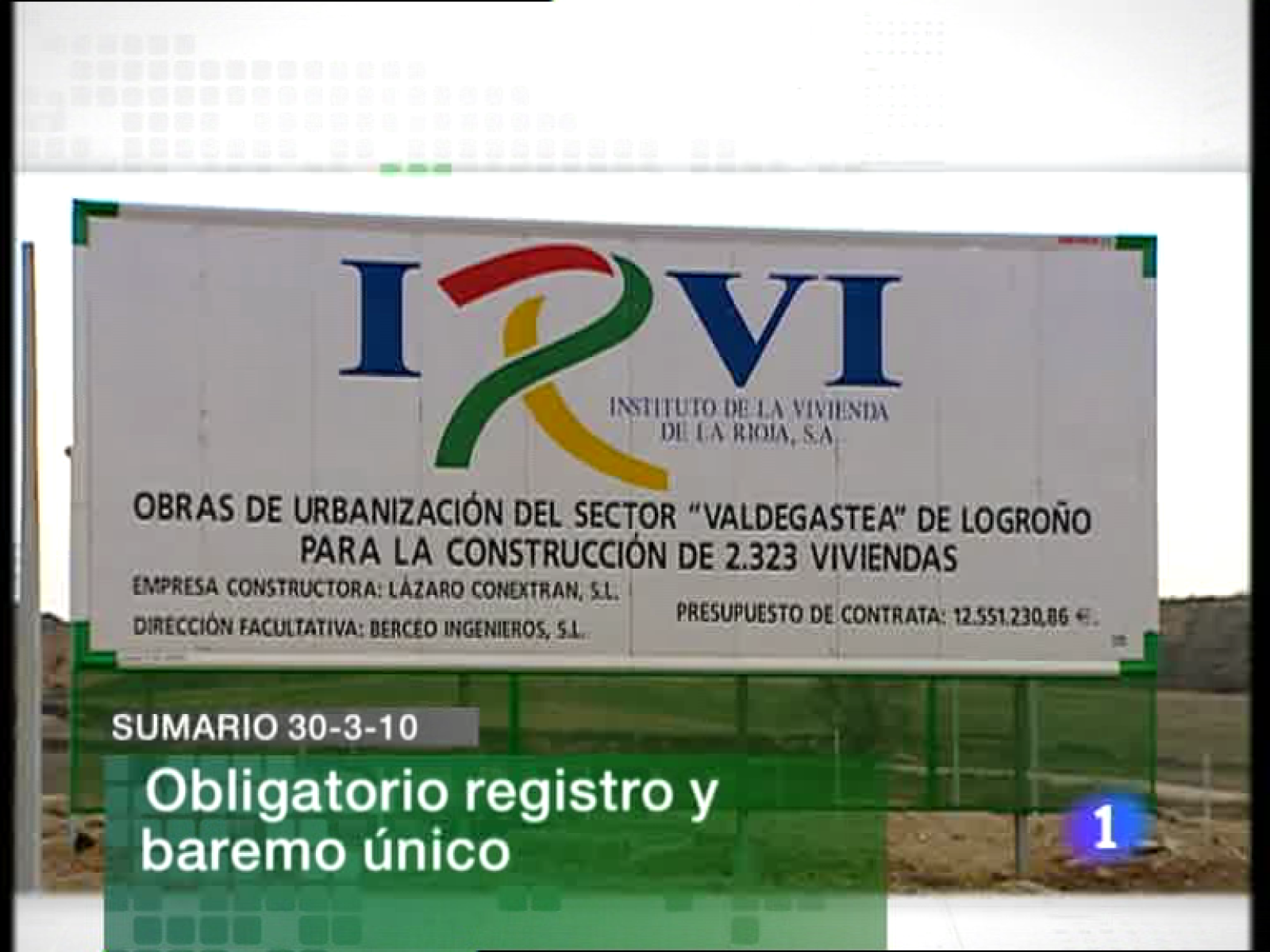 Informativo  Telerioja (30/03/10)