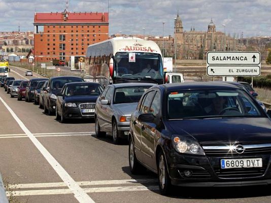 Tráfico para salir de las ciudades