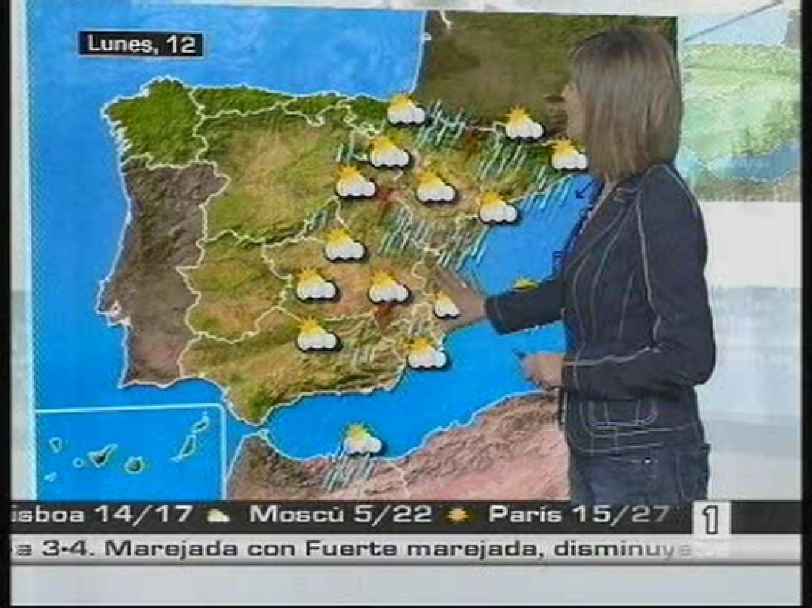 Las lluvias se concentrarán este lunes en la mitad Este de la península.