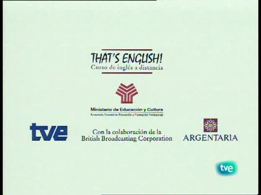 That's English - Módulo 9 - Unidad 1 - Programa 2