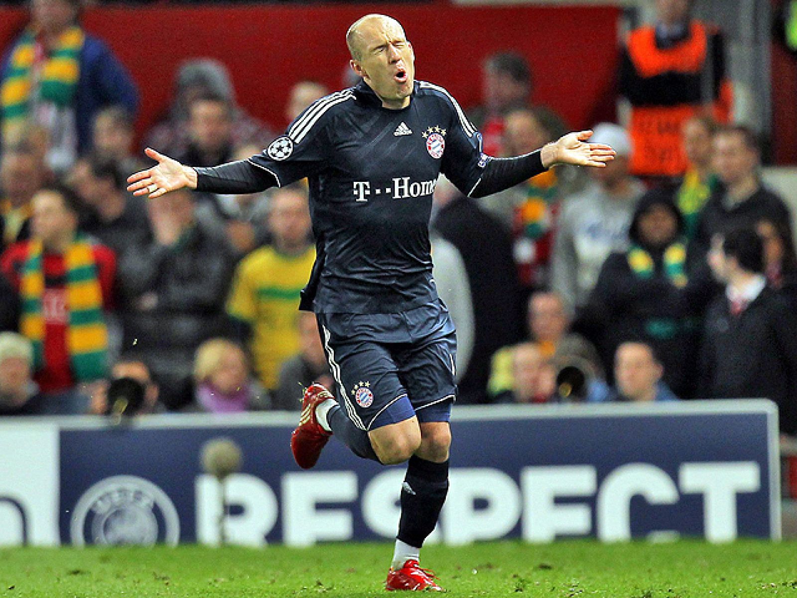 Gol de Robben al saque de un córner. Manchester 3-2 Bayern de Munich