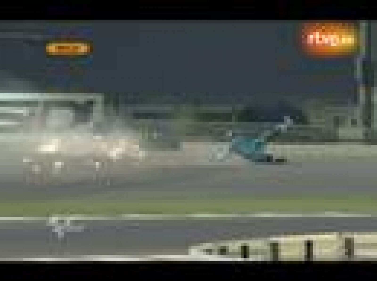 Álvaro Bautista ha sufrido su primera caída en los entrenamientos oficiales de Qatar.