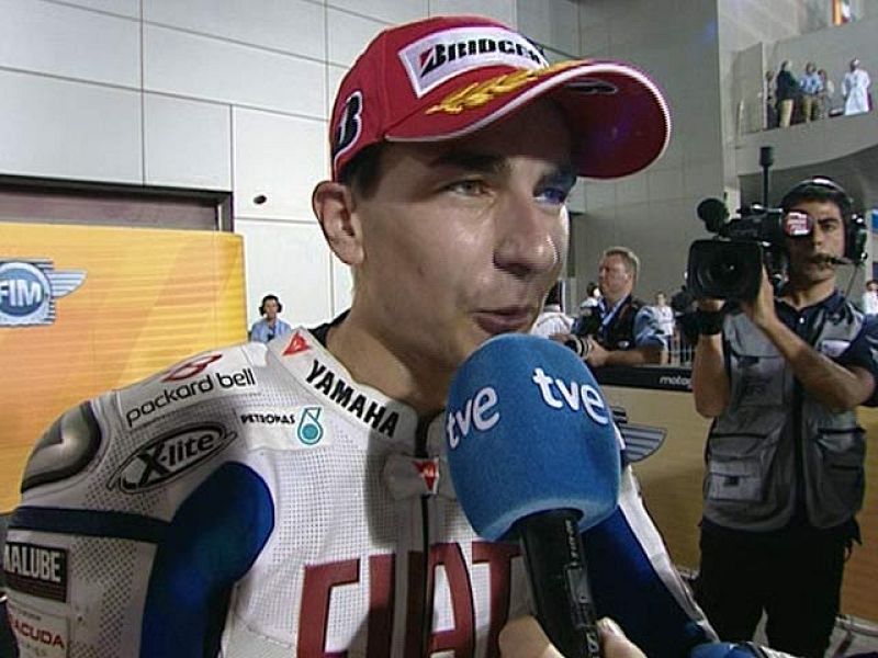 Jorge Lorenzo se ha mostrado exultante con su segundo puesto conseguido en Qatar. 