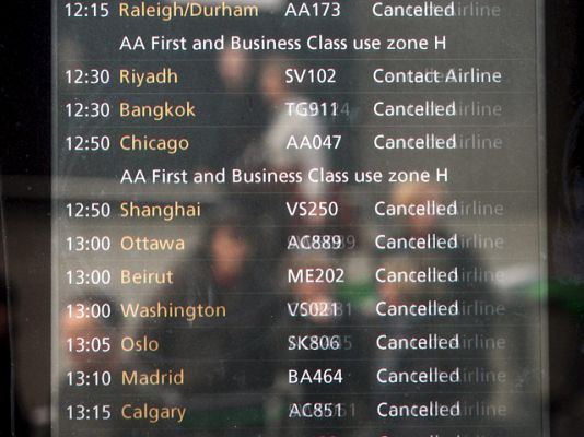  - Caos aéreo por el volcán islandés