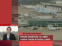 Los aeropuertos franceses afectados por la nube de ceniza