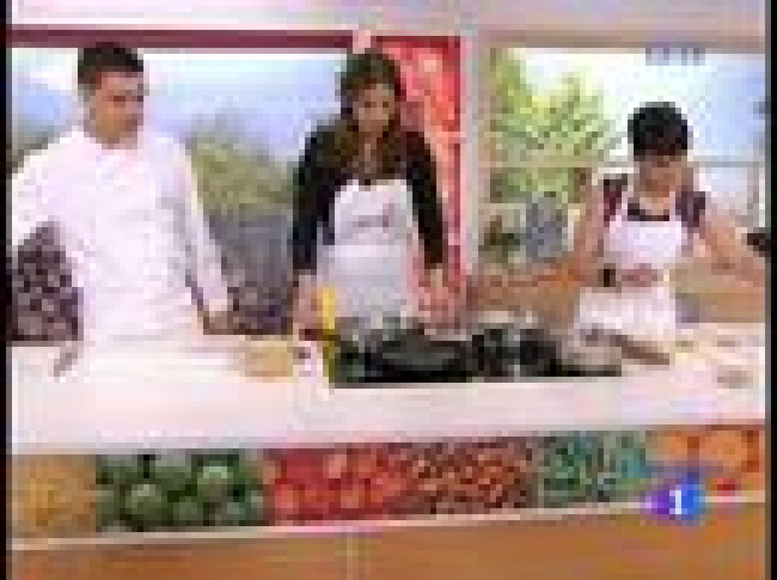 Saber cocinar - Garbanzos salteados con marisco en salsa verde 