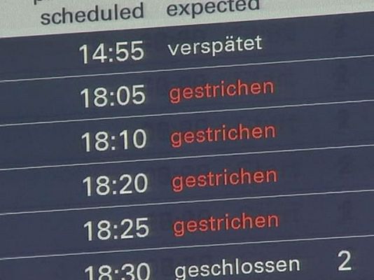  - Alemania, 11 aeropuertos cerrados