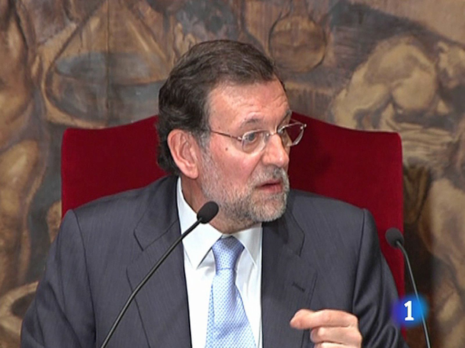 Rajoy no ha hablado sobre los debates del Constitucional sobre el Estatut | Ver