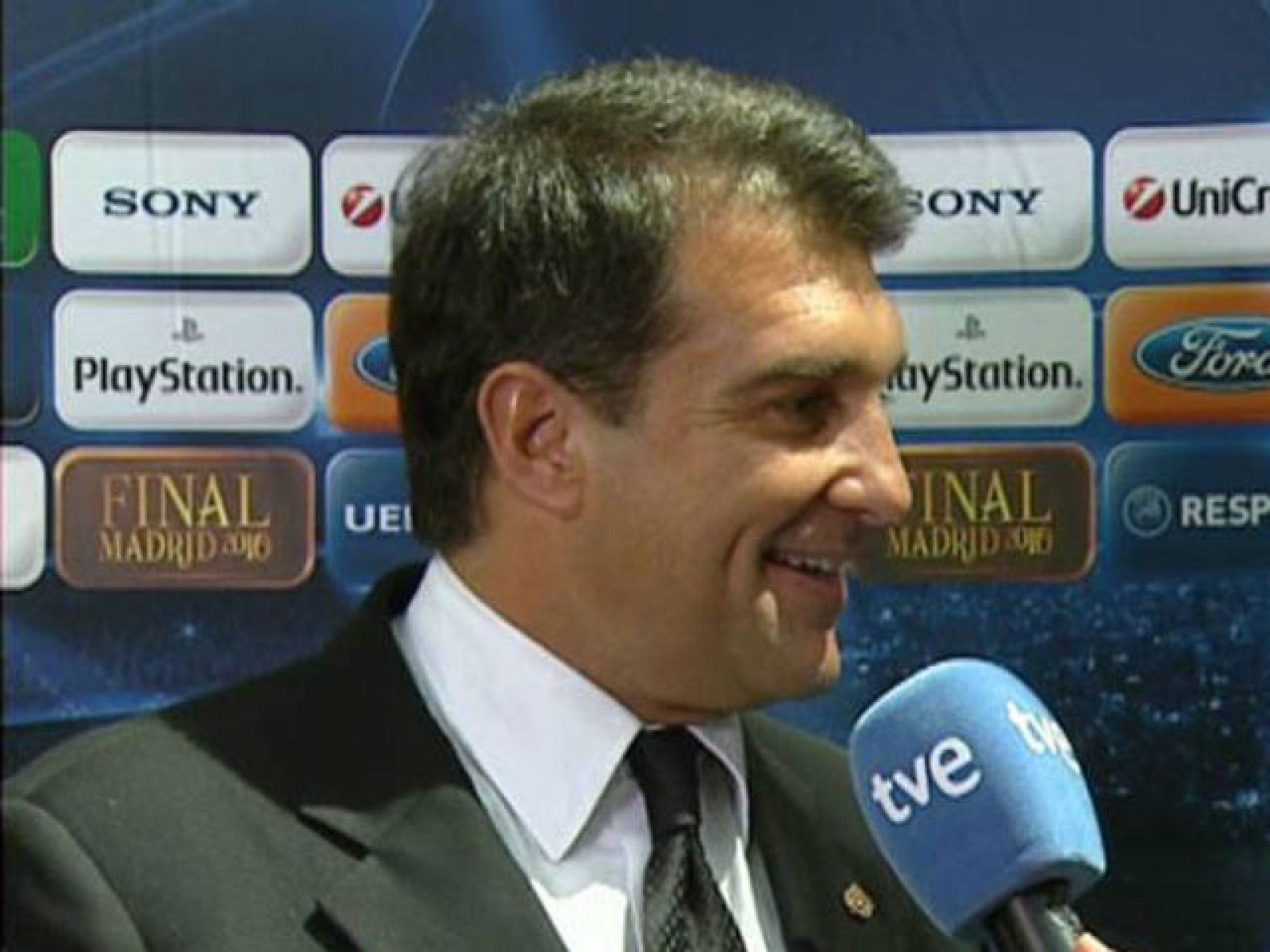 Laporta, agradecido a Madrid - Champions League | Ver
