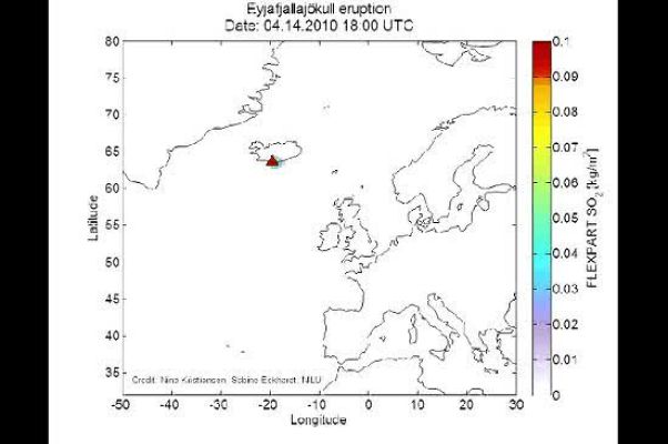 Ciencia y tecnología en Rtve.es - Animación de la nube de cenizas