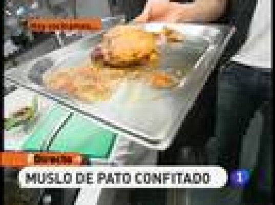 Muslo de pato confitado