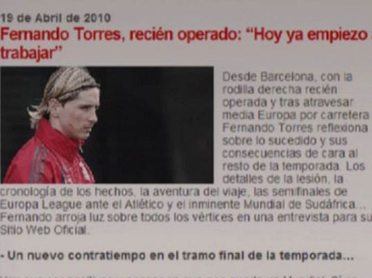  - Torres estará para el Mundial