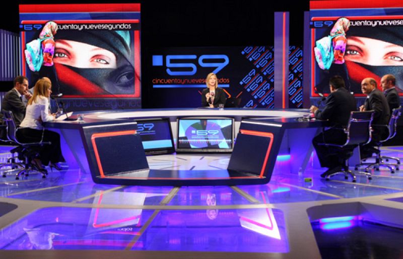   El uso del velo en los centros públicos generó un intenso debate entre los contertulios de 59 segundos