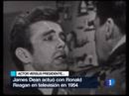 Reagan y James Dean juntos en la tv