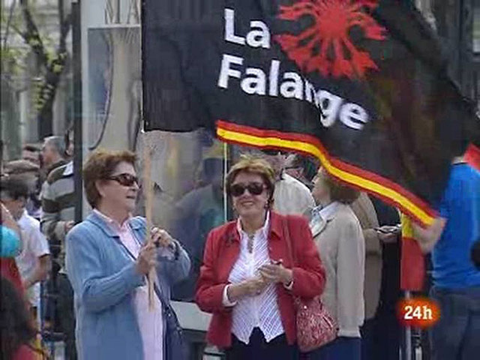 Falange Española se manifiesta en Madrid