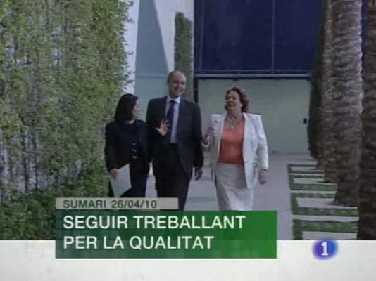 L'informatiu - Comunitat Valenciana - L'informatiu Comunitat Valenciana - 26/04/10