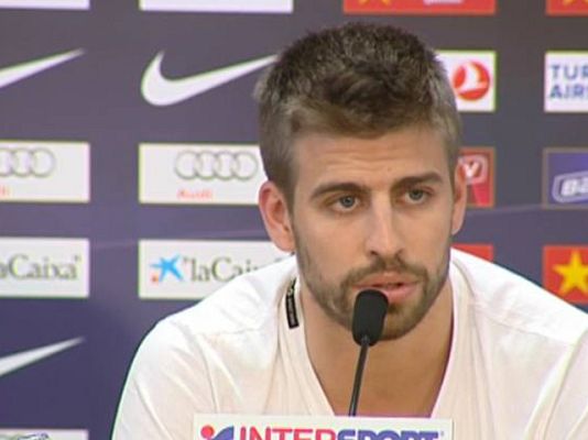 Champions League - Piqué anima a la afición