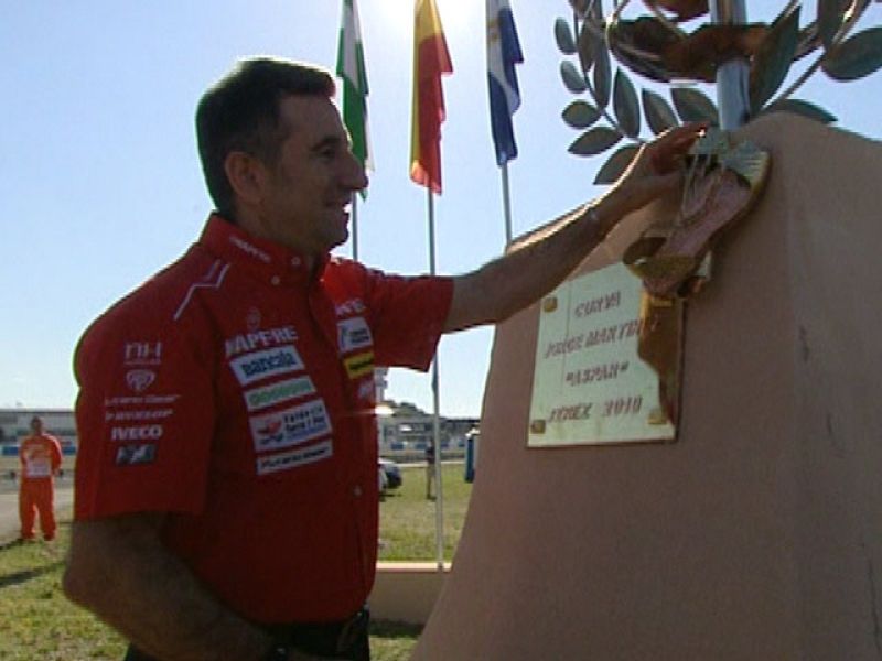 El Circuito de Jerez ha puesto el nombre de Aspar a una de las curvas del trazado andaluz. 