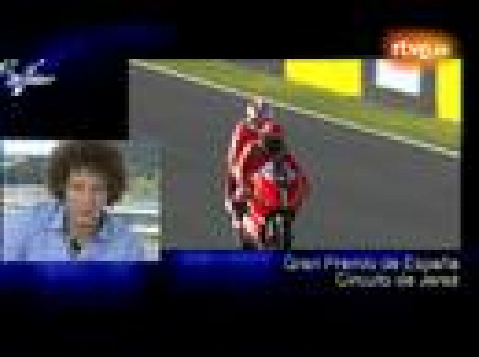 Eurovisión 2010 - Daniel Diges se sube a una moto en Jerez