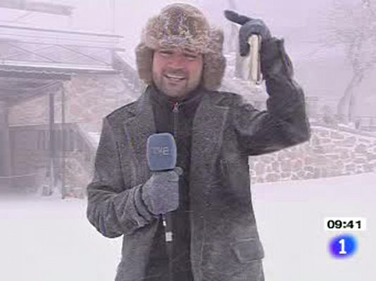 Nieve de mayo en sierra de Madrid